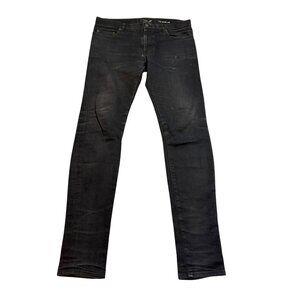 Saint Laurent Paris D02 Slim Fit Jeans in Washed Black